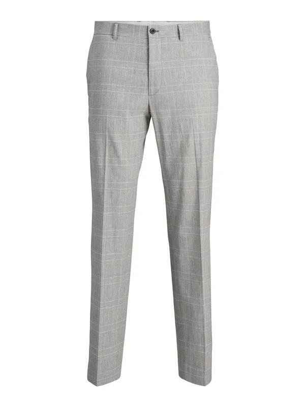 JACK & JONES Men's Jprriviera Linen Trousers Slim Fit Sn, Chiseled Stone, 46