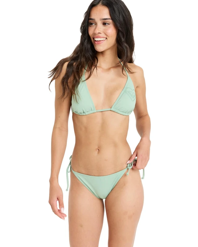 Roxy Two-Room Suit Beach Classics Tiki TRI Set Young Womens Green L