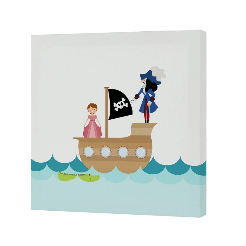HappyFriday Mr Box Flying Boy Canvas Multicolor 27 x 27 cm