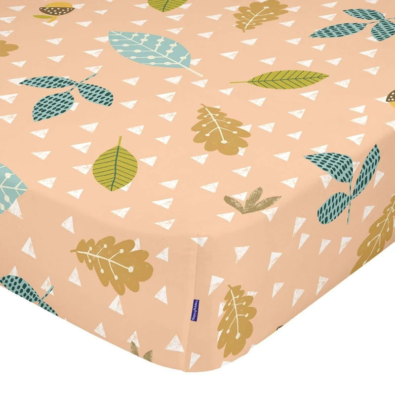 HappyFriday Moshi Moshi Adjustable Fitted Sheet Harvestwood Multi-Coloured 90 x 200 x 32 cm