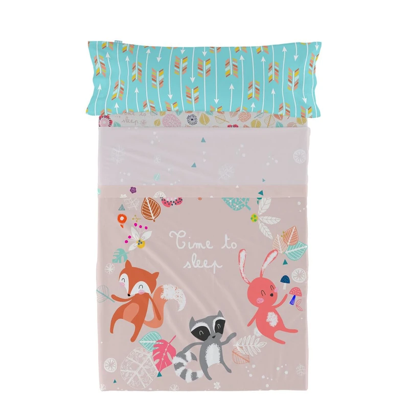 HappyFriday Moshi Moshi Fantasy Multicolor Bed Sheet Set of 105 2 Pieces