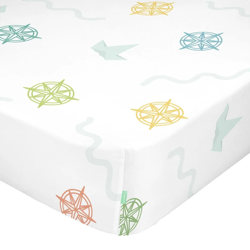 HappyFriday Fitted Sheet HAPPYNOIS Multicolor 105 x 200 x 32 cm