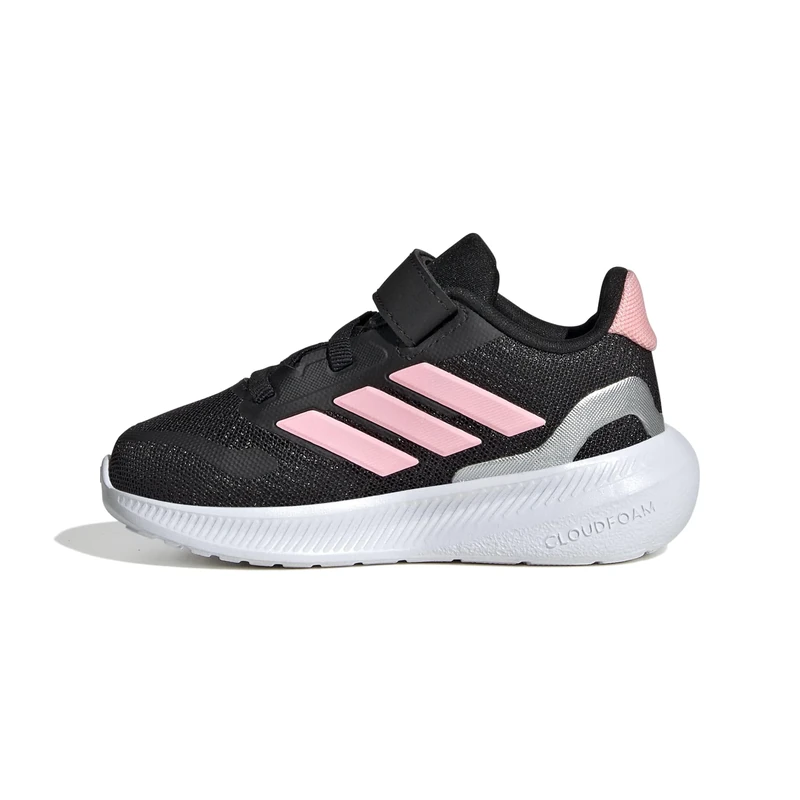 adidas Unisex Baby RUNFALCON 5 Shoes Infants, core Black/Pink Spark/Silver met., 6.5 UK Child