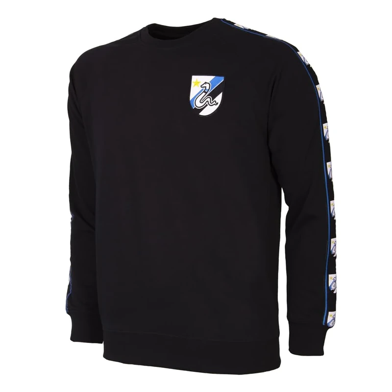 FC Internazionale Milano S.p.A. Taper Roundneck Sweater, Unisex Adult Tracksuit Black