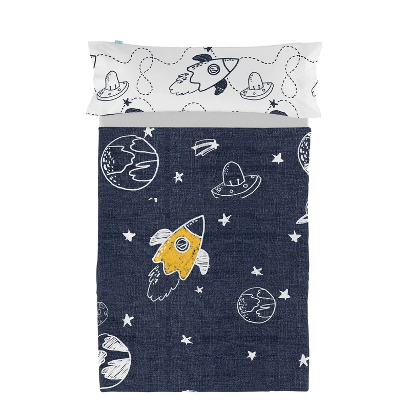 HappyFriday Mr Fox Starspace Bedding Set Multicolor 105 Bed 2 Pieces