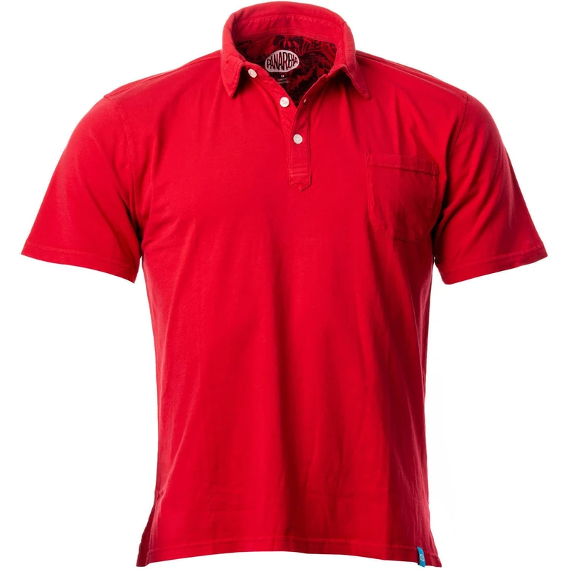 Panareha Men's Jersey Polo Shirt with Pocket Daiquiri Red (L) - Image 1