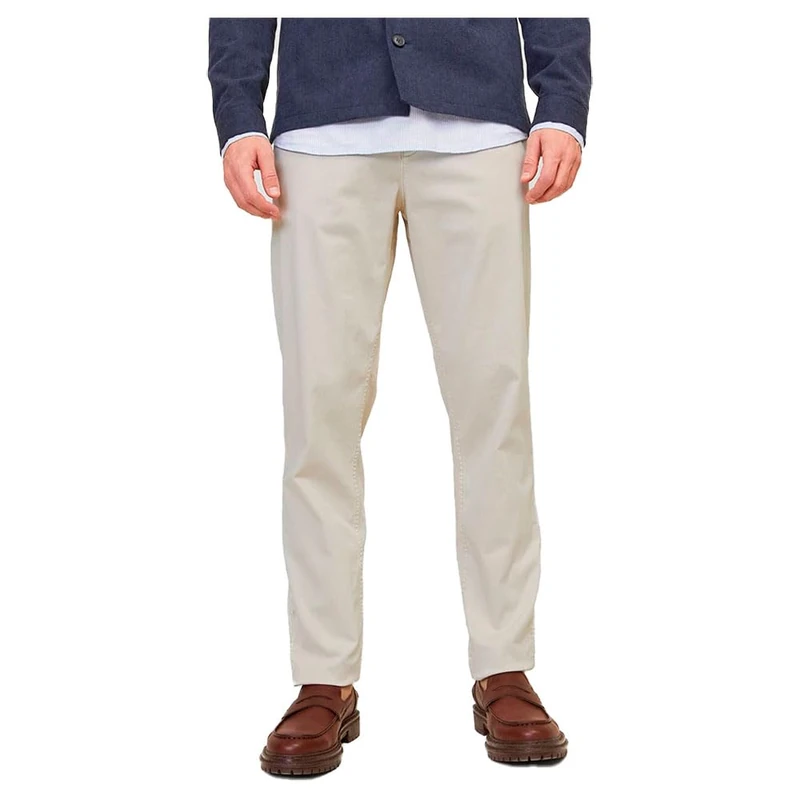 JACK & JONES Men's Male Tapered Fit Chino Hose Jpstace Leo Noos, Moonbeam, 31 W/30 L