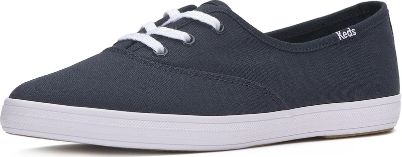 Keds Women's Champion Point Low Fashion Sneaker, Navy Canvas, 5.5 UK