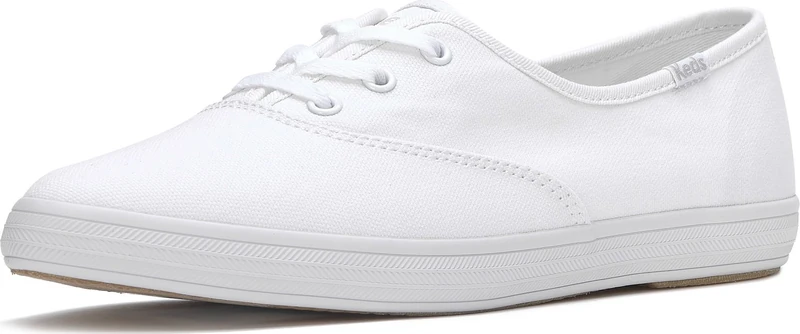 Keds Women's Pntlo-1 Fashion Sneaker, White Canvas, 6 UK