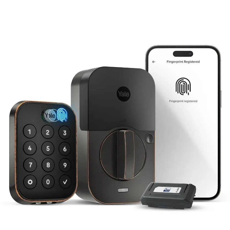 Yale Security Assure Lock 2 Touch Deadbolt, Oil Rubbed Bronze Key-Free Smart Entry Door Lock with Z-Wave (ZW3) Connected Touchscreen Keypad for Code Entry and Remote Access, YRD430-F-ZW3-0BP