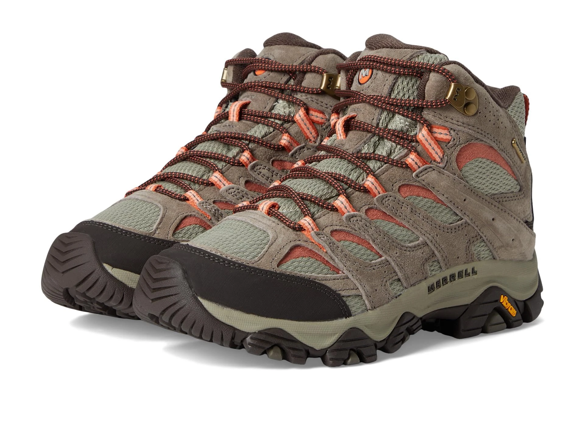 Merrell Women's Moab 3 Mid Wp Hiking Boot, Bungee Cord 1, 9.5 Wide