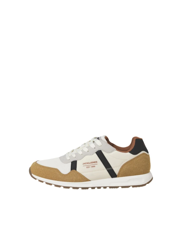 JACK & JONES Men's Jfwharrow Mesh Trainers, Golden Brown, 9 UK