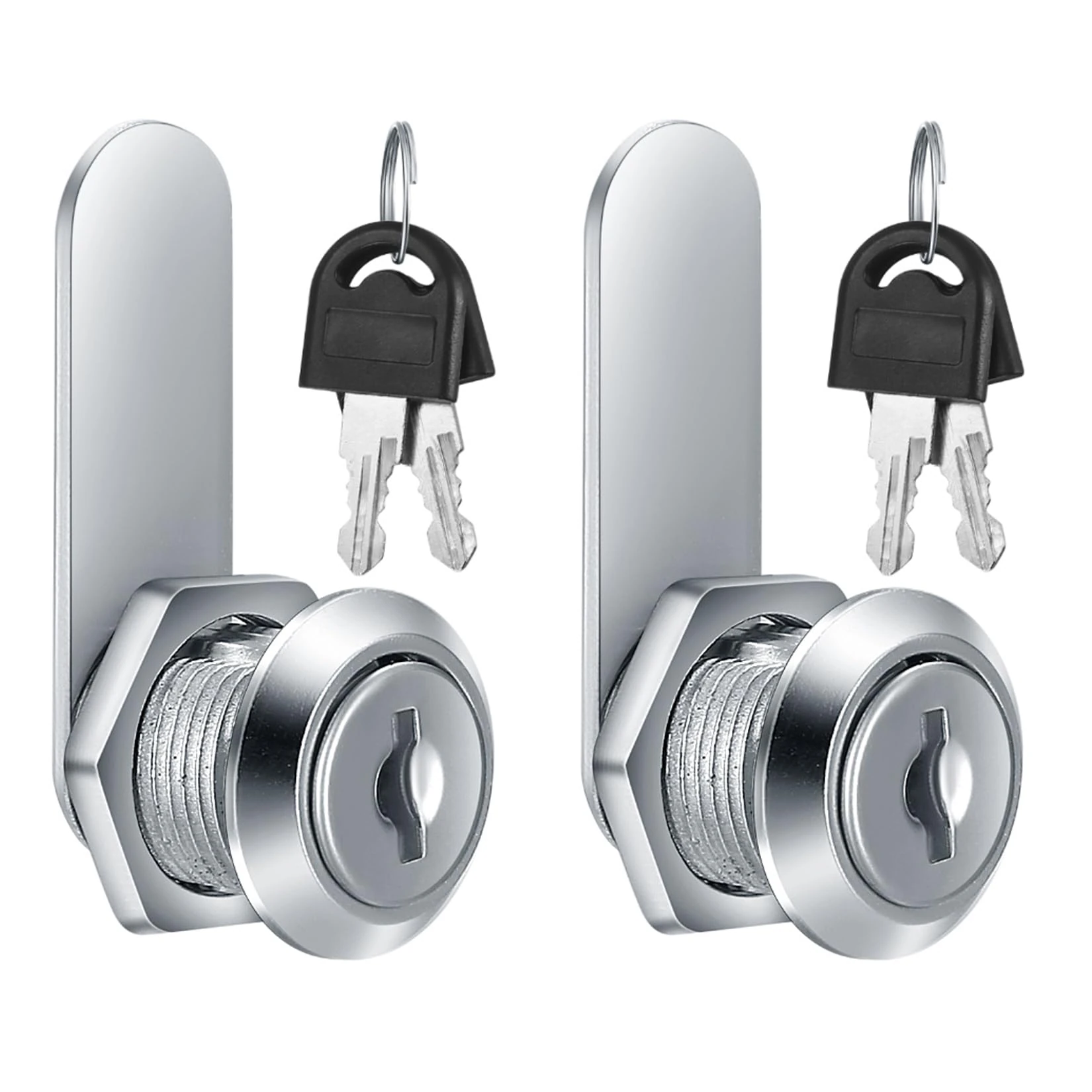 2 Pcs Cabinet Locks, 16 mm Letterbox, Cupboard with Key, Mailbox, Security Drawer for Furniture Door Post Box (2)