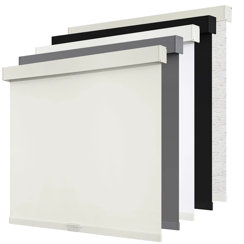 SUNOFF Cordless Blackout Roller Shades Blinds for Windows Free-Stop,Pull Down Room Darkening with Valance,Thermal Insulated Woven Fabric Window Door Blinds for Home,Office,Beige 30" W x 72" L