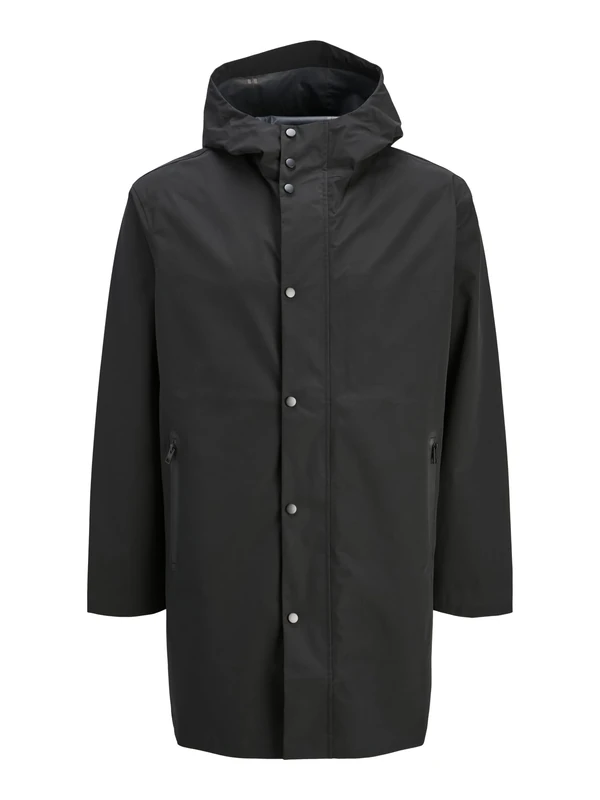 JACK & JONES Men's Jprccreagan Tech Rain Coat, Black, L