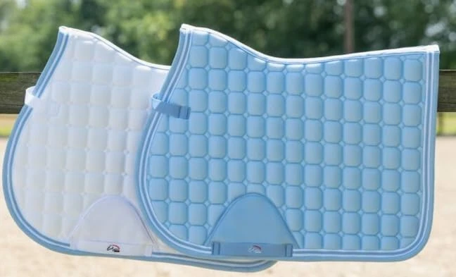 HKM Airy Mesh Saddle cloth Light Blue Pony dressage