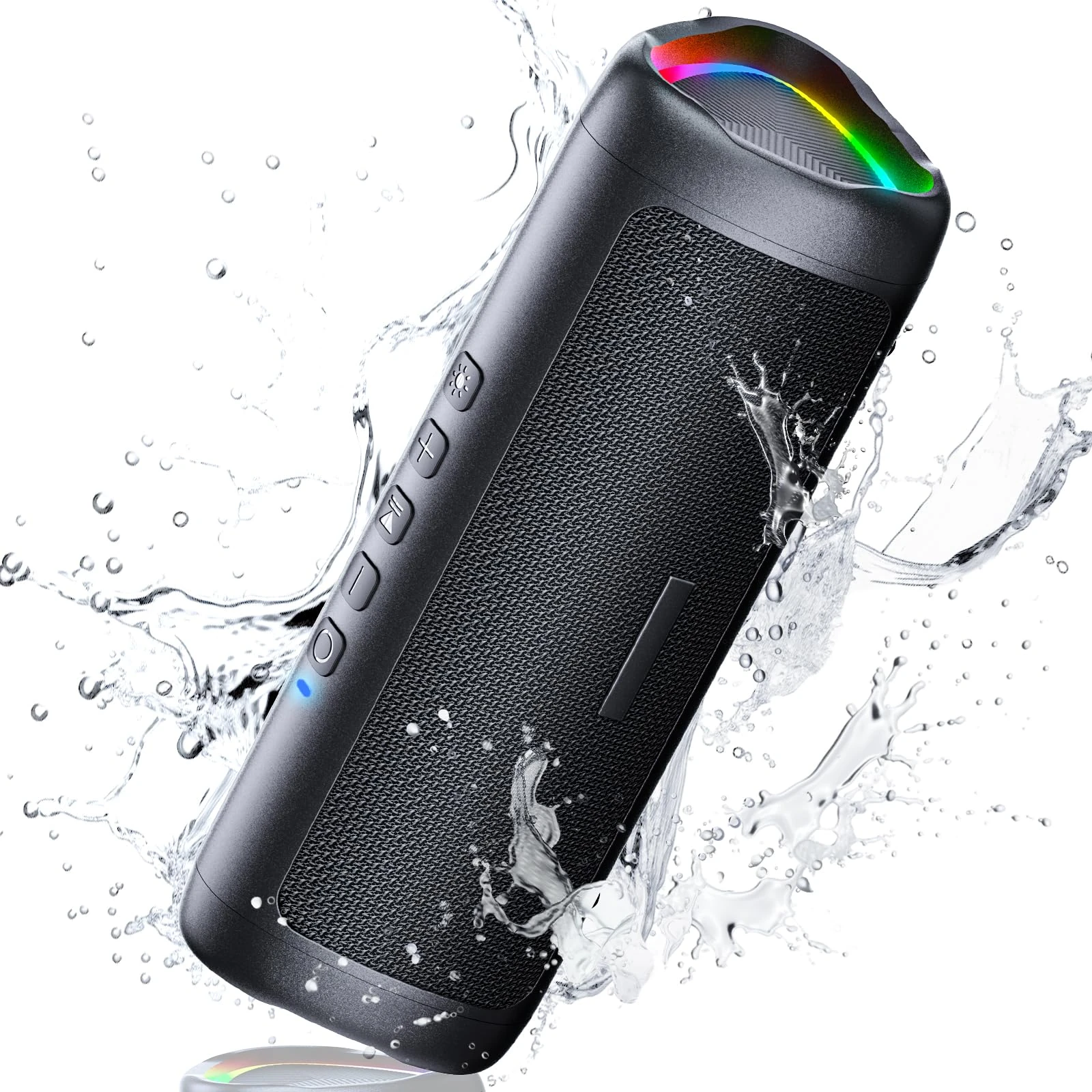 UOHHBOE 30W Bluetooth Speaker, Portable Speakers Wireless Bluetooth with RGB Lights, Louder Volume & Enhanced Bass, IPX5 Waterproof, 24H Playtime, 30M Range for Home Party Camping Travel, Gift Ideas