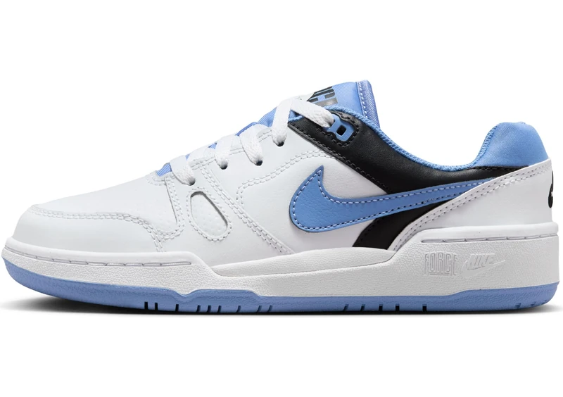Nike Boys Full Force Sneaker, White Polar Black, 4 UK