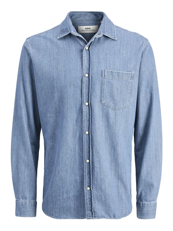 Rddlesner Denim Shirt L/S Noos, Blue Denim, L