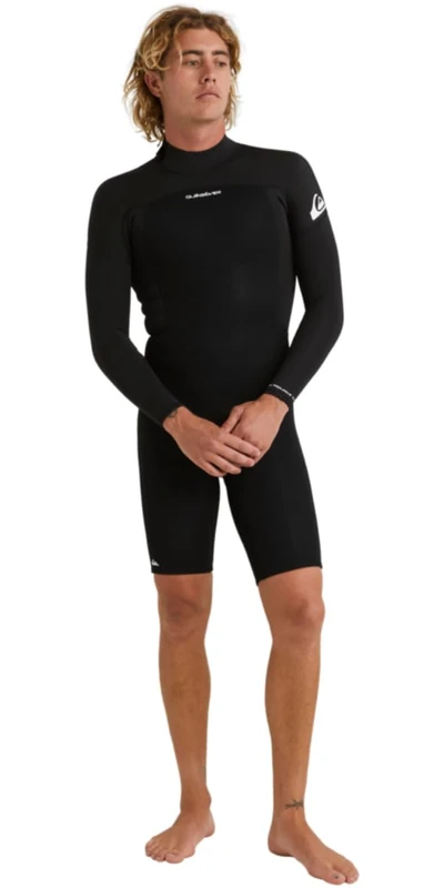 Quiksilver Long Sleeve Back Zip Springsuit PROLOGUE 2/2 LS SPRINGSUIT BZ Men Black S