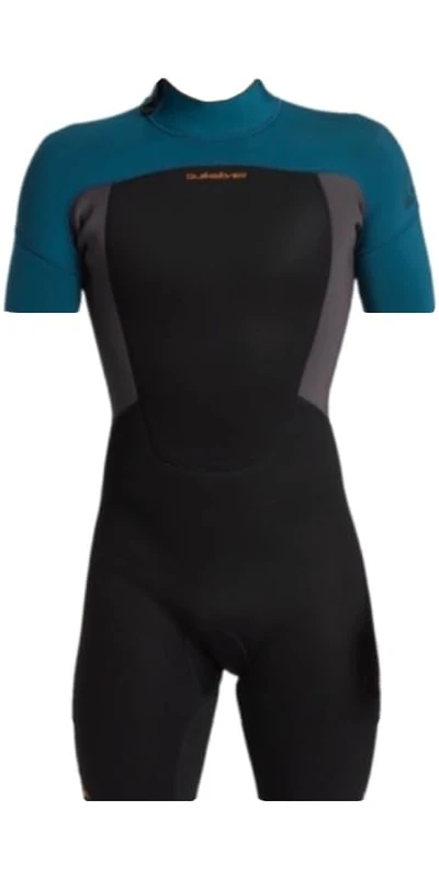 Quiksilver Short Sleeve Back Zip Springsuit PROLOGUE 2/2 SS SPRINGSUIT BZ Men Green S