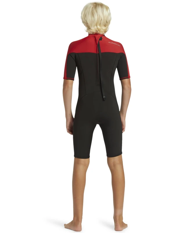 Quiksilver Short Sleeve Back Zip Springsuit EVERYDAY SESSIONS B 2/2 SS BZ Youth Red 12 - Image 1