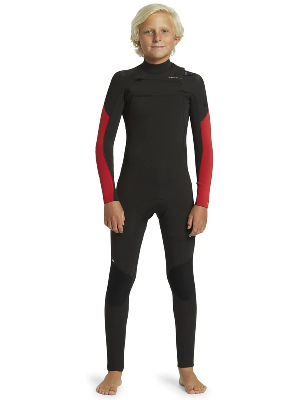 Quiksilver Chest Zip Wetsuit EVERYDAY SESSIONS B 3/2 CZ Youth Red 8