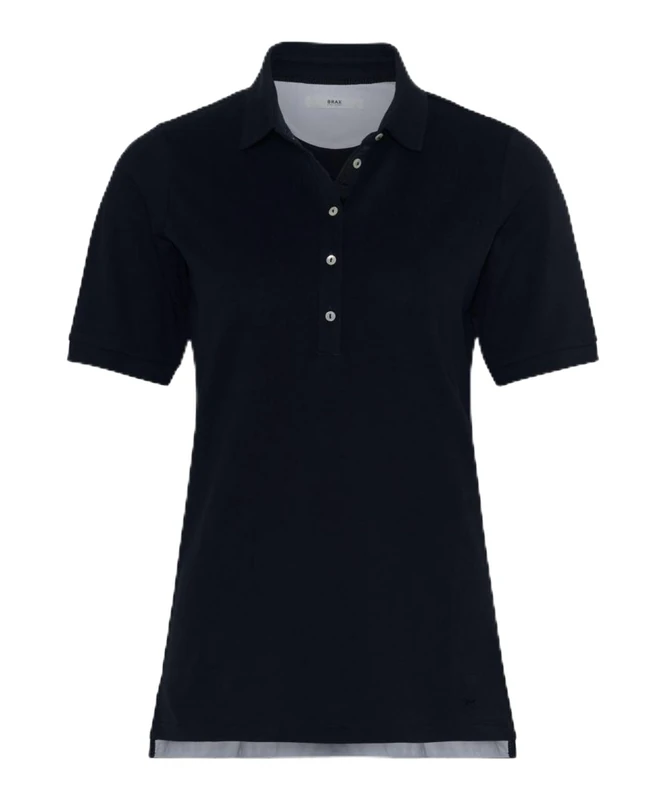 BRAX Women's Style.Cleo Pima Pique Solid T-Shirt, 22 Navy, 14