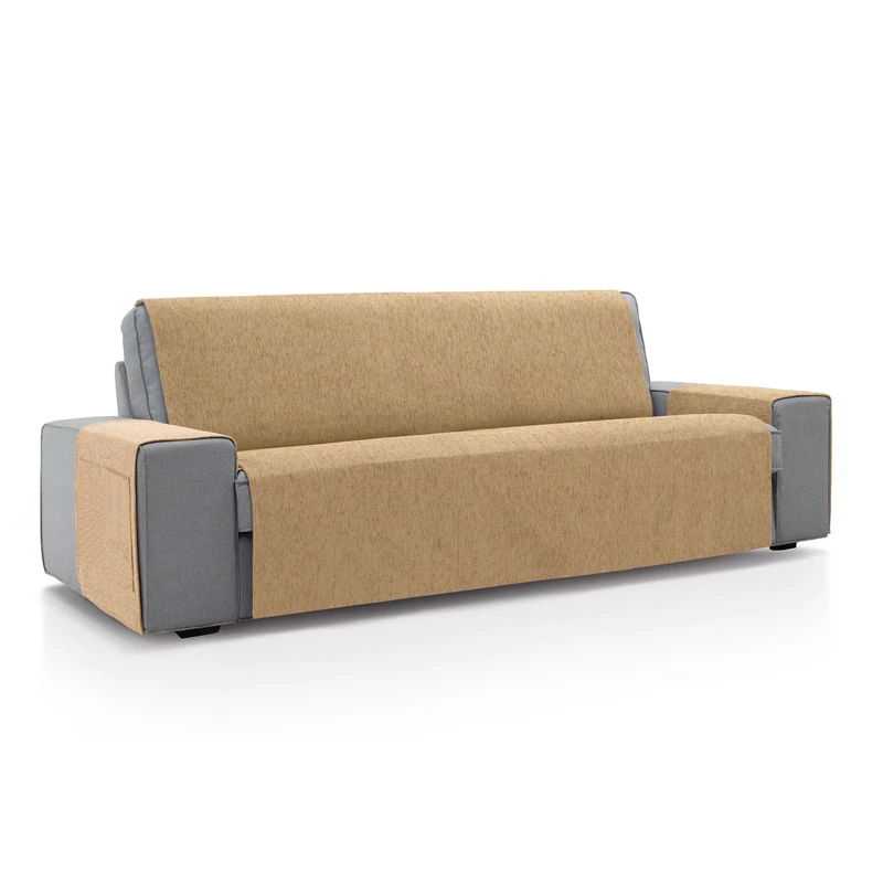 ECOMMERC3 | 2 Seater Sofa Cover Size 115 x 220 cm - Soft Touch Gold Sofa Cover 100% Made in Spain - Image 1