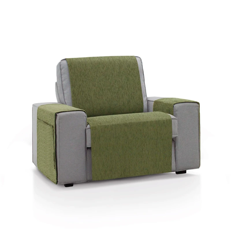 ECOMMERC3 | Sofa Cover Size 1 Seater 55 x 220 cm - Green Soft Touch Sofa Cover 100% Made in Spain