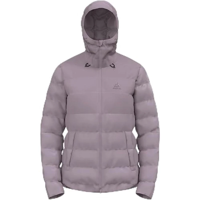 Odlo Women's Regenjacke Damen Severin N-thermic Hooded I Wasserdichte Hardshell Jacke I Wanderjacke Outdoor jacket, Gray Ridge, S