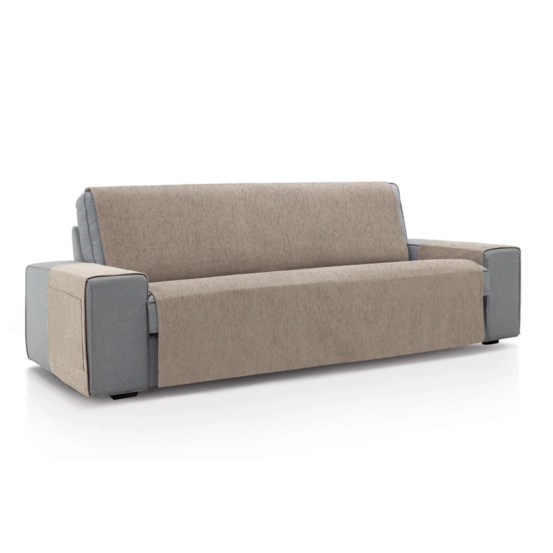 ECOMMERC3 | 2 Seater Sofa Cover Size 115 x 220 cm - Beige Soft Touch Sofa Cover 100% Made in Spain - Image 1