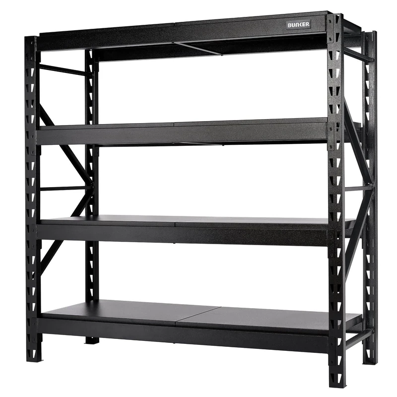 BUNKER 24222 4 Tier Shelving Unit, 63"