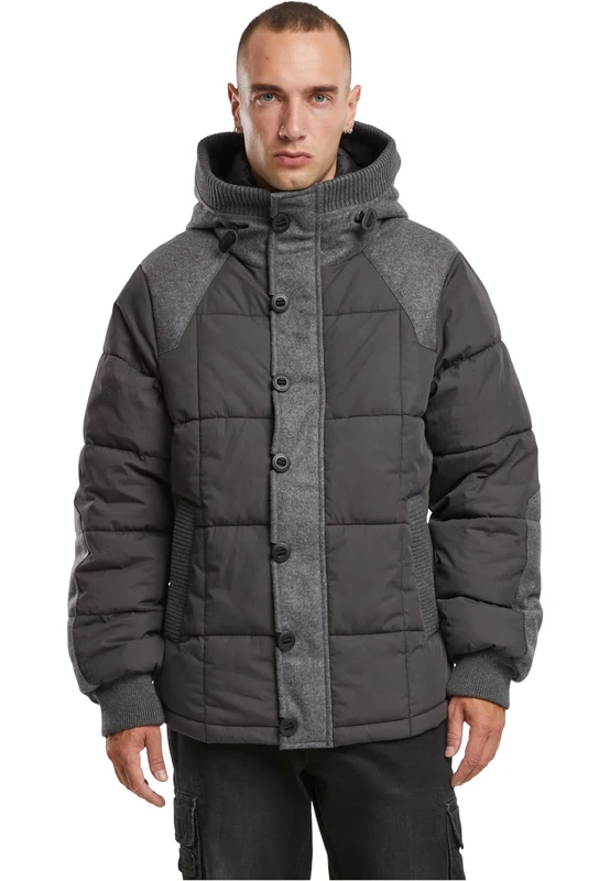Brandit Garret Jacket, Colour: Black/Anth, Size: XS, black/charcoal, XS - Image 1