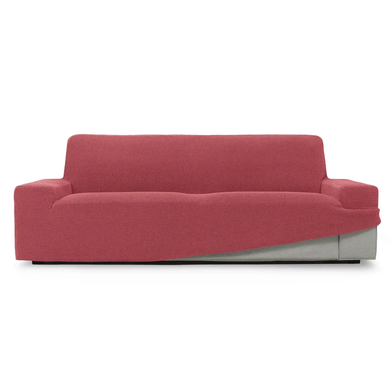 ECOMMERC3 | Sofa Cover Size 3 Seater 180-230 cm New Sofa Effect - Light Fuchsia Sofa Cover Easy Installation Fit - Image 1