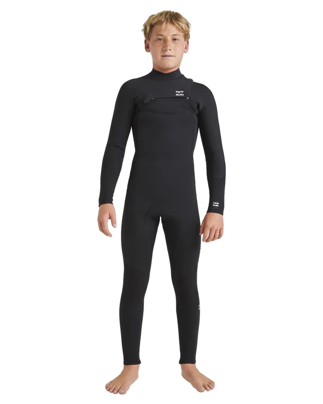 Billabong Chest Zip GBS Wetsuit 403 BOYS FOIL CZ GBS FULL Boys Black 8