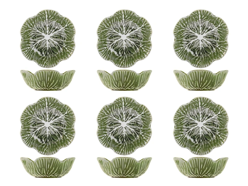 H&H Set of 6 Cabbage Bowls 18 cm