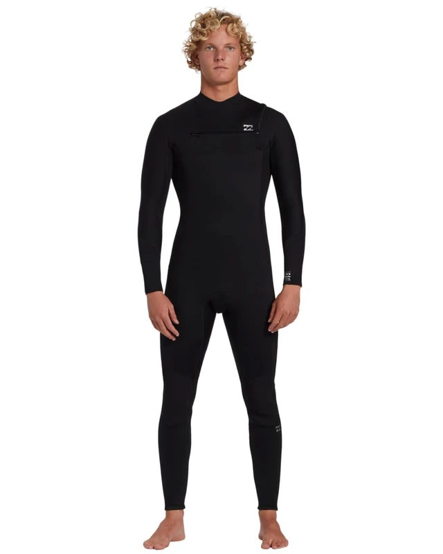 Billabong Chest Zip Wetsuit 403 FOIL CZ GBS FULLSUIT Young Mens Black XS