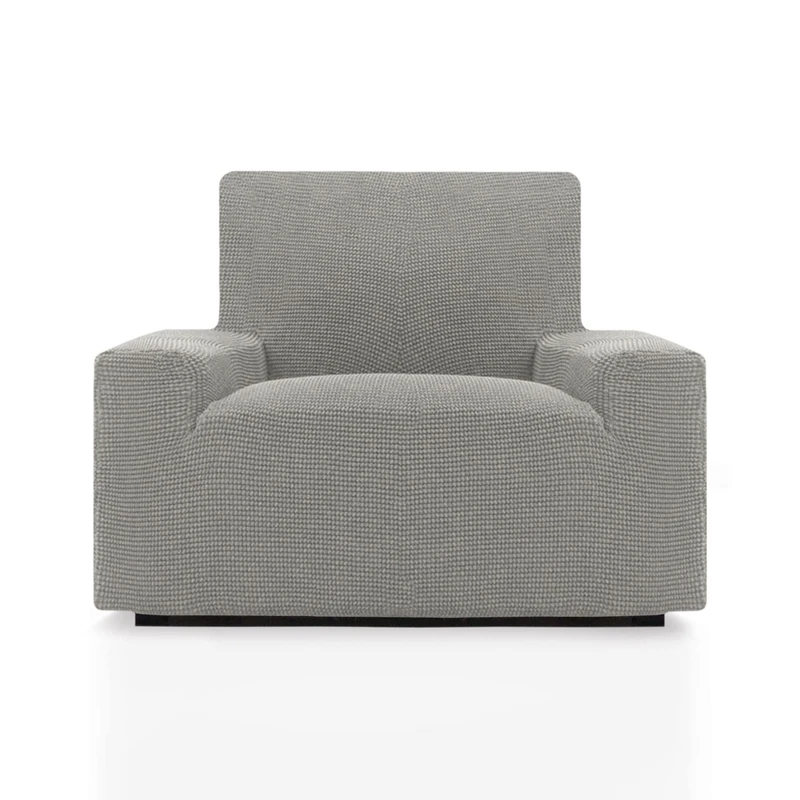 ECOMMERC3 | Sofa Cover Size 1 Seater 70-110 cm New Sofa Effect - Light Grey Sofa Cover Easy Installation Fit - Image 1