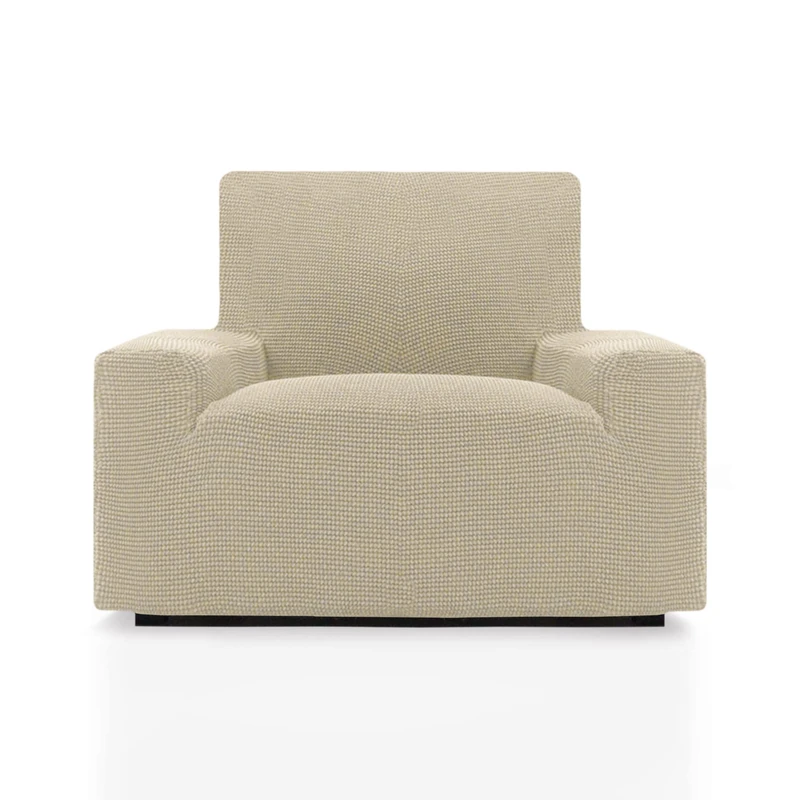 ECOMMERC3 | Sofa Cover Size 1 Seater 70-110 cm New Sofa Effect - Beige Sofa Cover Easy Installation Fit - Image 1