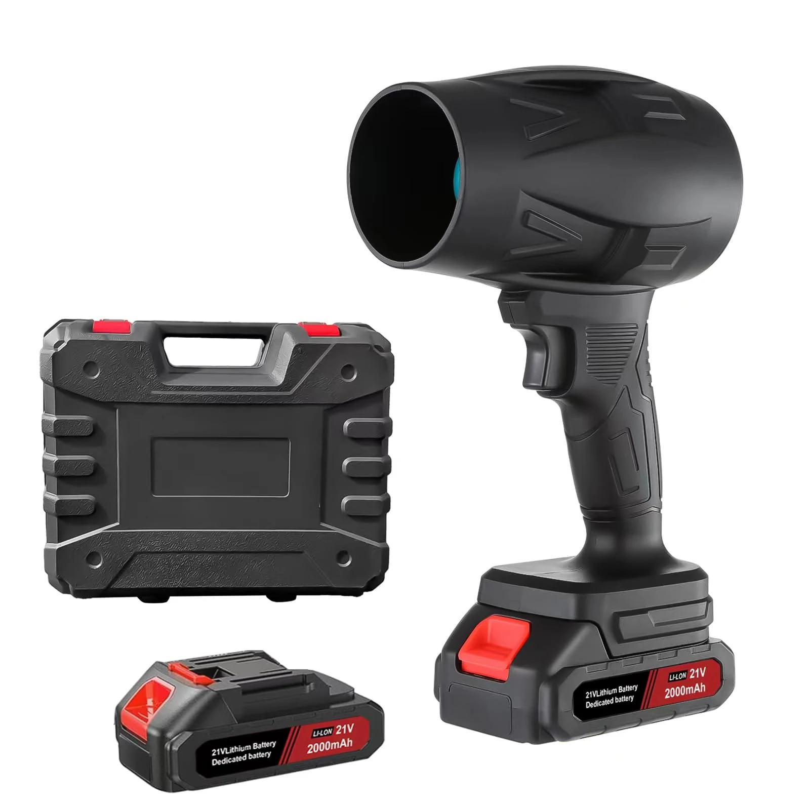 Small Cordless Leaf Blower,130000RPM Handheld Electric Dust Blower, Mini Jet Dry Blower Fan with 2 Battery,for Computer Keyboard,Outdoors,Car,Home