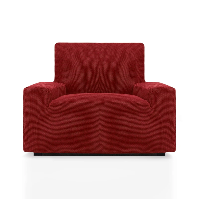 ECOMMERC3 | Sofa Cover Size 1 Seater 70-110 cm New Sofa Effect - Red Sofa Cover Easy Installation Fit - Image 1
