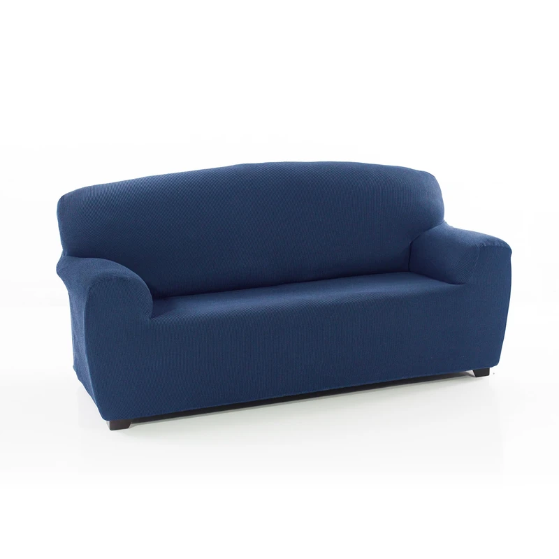 ECOMMERC3 | Sofa Cover Size 3 Seater 180-220 cm New Sofa Effect - Blue Sofa Cover Easy Installation Fit