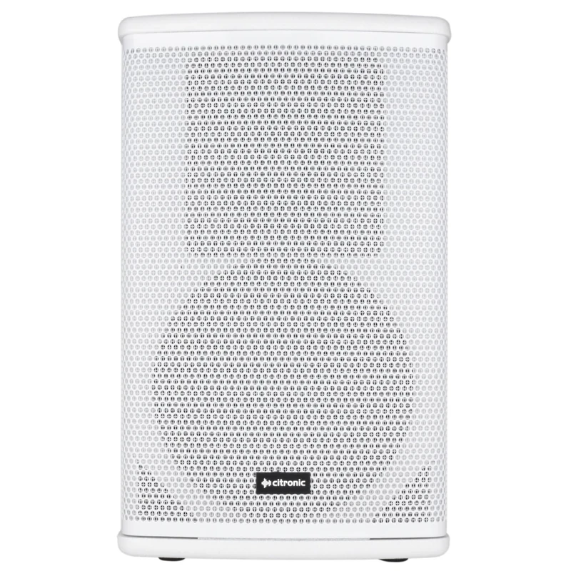citronic | CUBA 8" Active PA Speaker with Bluetooth & DSP | 250W RMS / 500W Max Powered Cabinet for Live Sound, DJ, Parties & Presentations | Compact, Durable, Full‑Range Audio | White