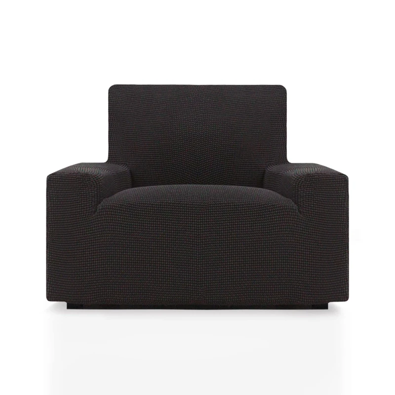 ECOMMERC3 | Sofa Cover Size 1 Seater 70-110 cm Sofa Effect New - Black Sofa Cover Easy Installation Fit