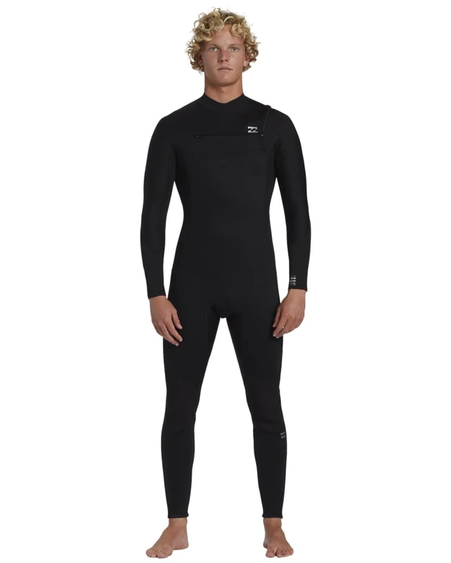 Billabong Chest Zip Wetsuit 302 FOIL CZ GBS FULLSUIT Young Mens Black XS