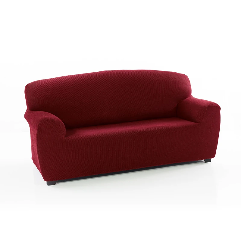 ECOMMERC3 | Sofa Cover Size 2 Seater 140-180 cm New Sofa Effect - Burgundy Sofa Cover Easy Installation Fit