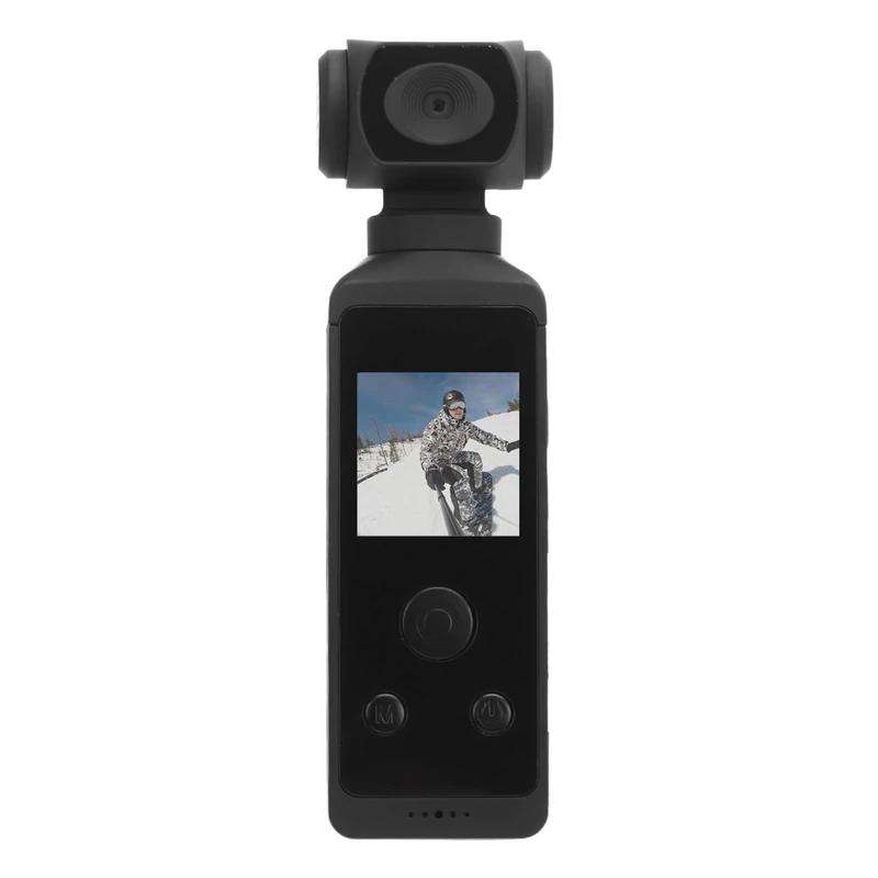 Action Camera 4K HD Video 16 MP Photos Sports Camera 1.3 WiFi Underwater Camera Stabilization Helmet Camera Vlogging Camera with External Microphone, Rotating Stand