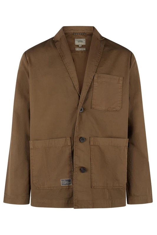 camel active Men's 442645-5i83 Casual Blazer, brown, L - Image 1