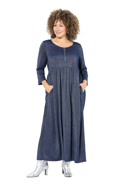 Ulla Popken Women's Dress, Blue Ink, 24-26